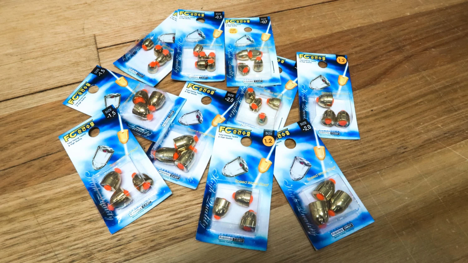 Miraero FC Gold Sliding Sinker 3 Miraero FC Gold Sliding Sinker