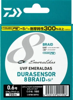 Daiwa UVF Emeraldas Dura Sensor 8 Braid Si 2 -Best Fishing Store UVF Eme DuraSensor8BraidWhitePlusSi front 57818f08 e888 40a4 8666 6e05f437e4dd