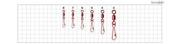 Sasame Hooked Power Stain Swivel Red 200-G 4 Sasame Hooked Power Stain Swivel Red 200-G - Image 2